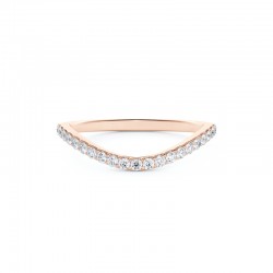 Embrace Curved Pave Band 
(for 1ct Center)
