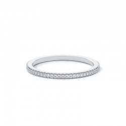 Diamond Pave Platinum Wedding Band