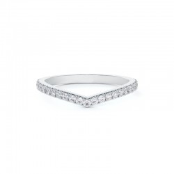 Diamond Contour Wedding Band