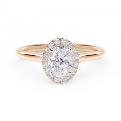 Center of My Universe® Oval Halo Engagement Ring