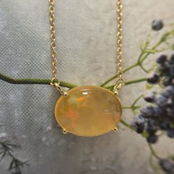 Mexican Fire Opal Pendant