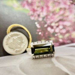 Green Sapphire Ring