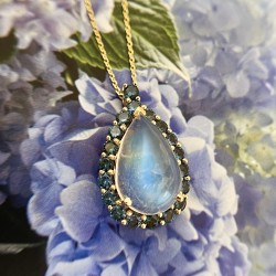 Pear Shaped Moonstone Pendant