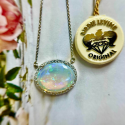 *SOLD* Oval Opal Necklace