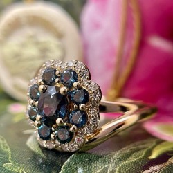 Color Change Garnet Ring