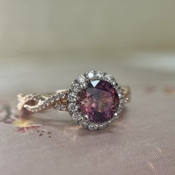 Color Change Sapphire Ring