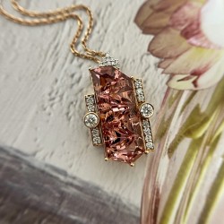 Pink Tourmaline Necklace