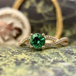 Tsavorite Garnet Ring