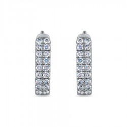 Double Row Diamond Earrings