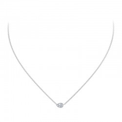 The De Beers Forevermark  Tribute® Collection Pear Diamond Necklace
