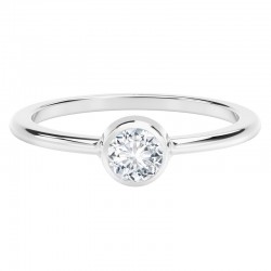 The De Beers Forevermark  Tribute® Collection Classic Bezel Stackable Ring