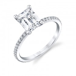 Emerald Cut Classic Engagement Ring - Adorlee