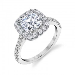 Classic Engagement Ring with Halo - Jacalyn