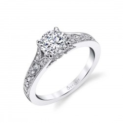 Vintage Inspired Engagement Ring - Chereen