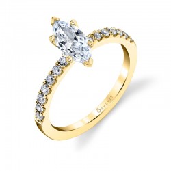 Marquise Cut Classic Engagement Ring - Celeste