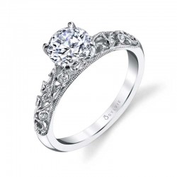 Vintage Inspired Engagement Ring - Elaina