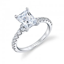 Radiant Cut Classic Engagement Ring - Veronique