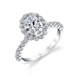 Shared Prong Engagement Ring - Athena
