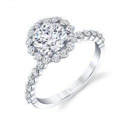 Shared Prong Engagement Ring - Athena