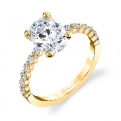 Oval Cut Classic Engagement Ring - Athena