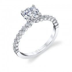 Round Cut Classic Engagement Ring - Athena