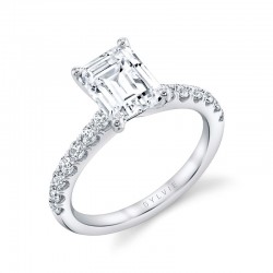 Classic Emerald Cut Engagement Ring - Aimee