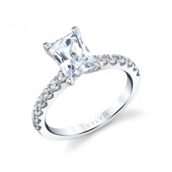 Radiant Cut Classic Engagement Ring - Aimee