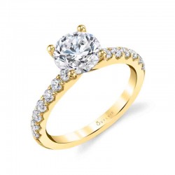 Round Cut Classic Engagement Ring - Aimee