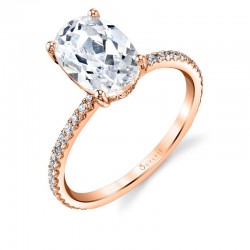 Oval Cut Classic Engagement Ring - Maryam