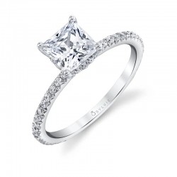 Princess Cut Classic Engagement Ring - Maryam