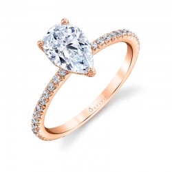 Pear Shaped Classic Engagement Ring - Maryam