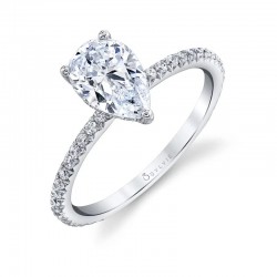 Pear Shaped Classic Engagement Ring - Maryam