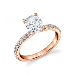 Oval Cut Classic Engagement Ring - Vanessa