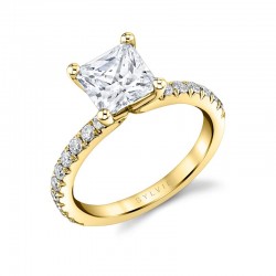 Princess Cut Classic Engagement Ring - Vanessa