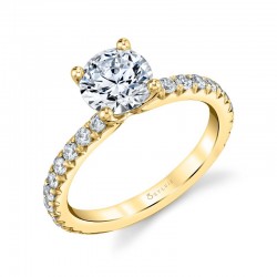 Round Cut Classic Engagement Ring - Vanessa