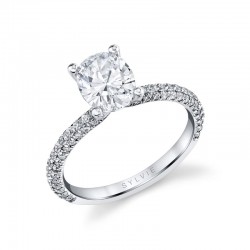 Oval Cut Classic Pave Engagement Ring - Braylin