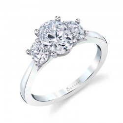 Three Stone Engagement Ring - Guinevere