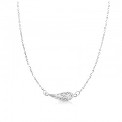 14K White Angel Wing Necklace