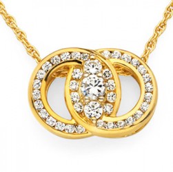 Diamond Marriage Symbol YG Pendant