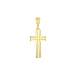 Small Polished Grooved Cross