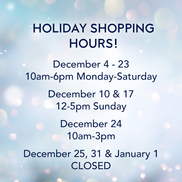 Holiday Shopping Hours