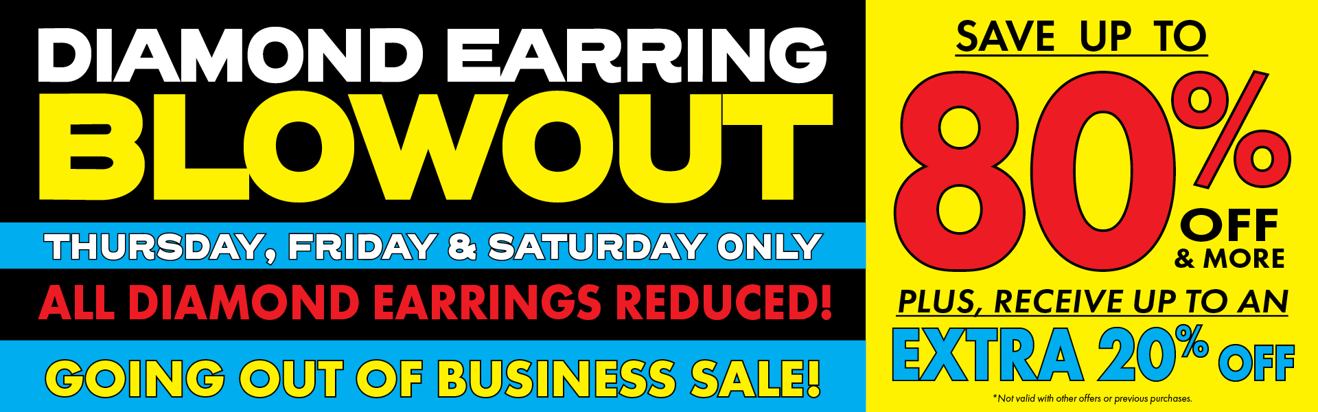 Going Out of Business - Diamond Earrings
