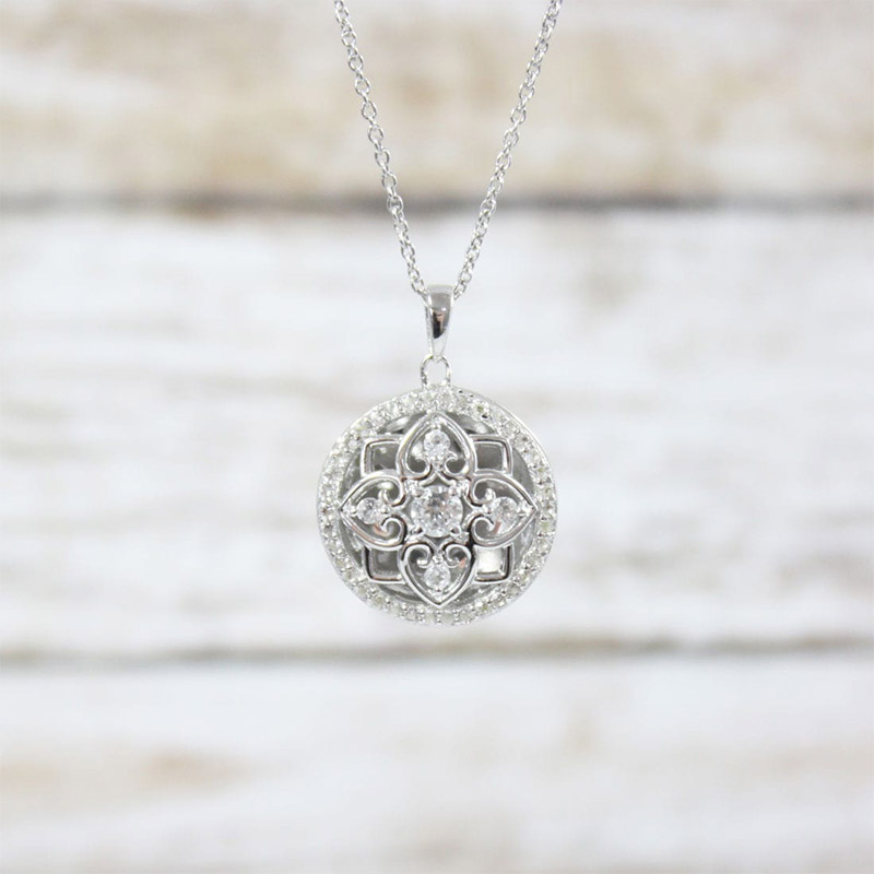 Elsie Locket Necklace (Silver) ELSNESIWT18SI0117