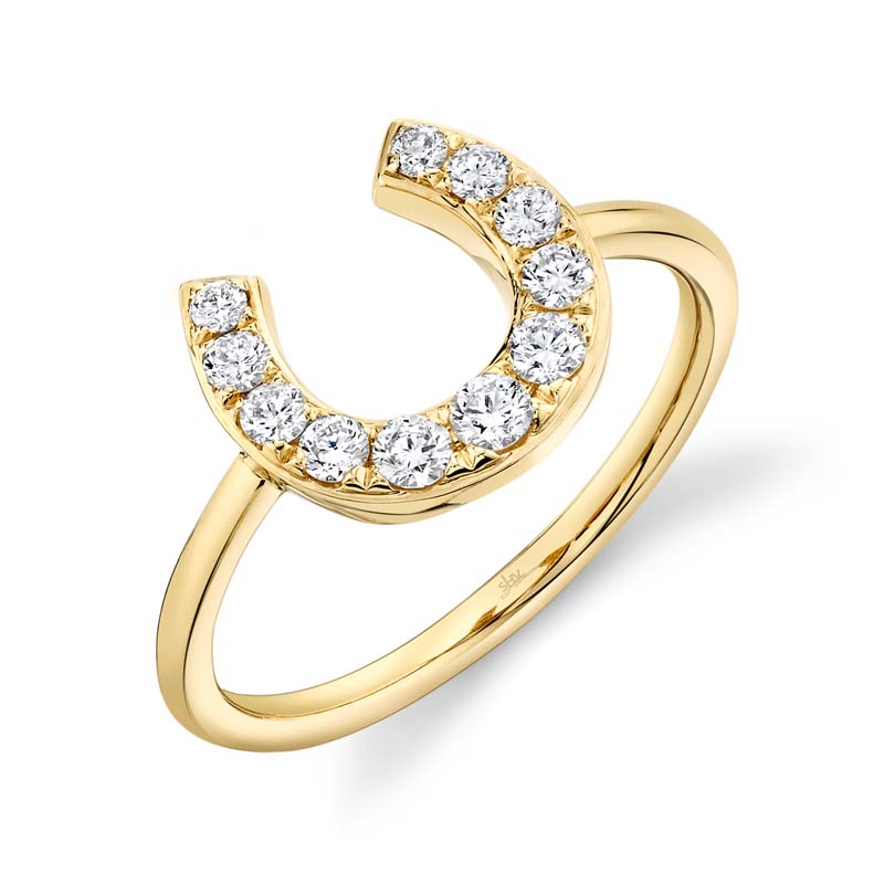 14 Kt Yellow Gold Men's Horseshoe Ring | atelier-yuwa.ciao.jp