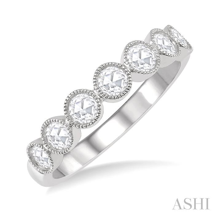 STACKABLE ROSE CUT DIAMOND FASHION BAND