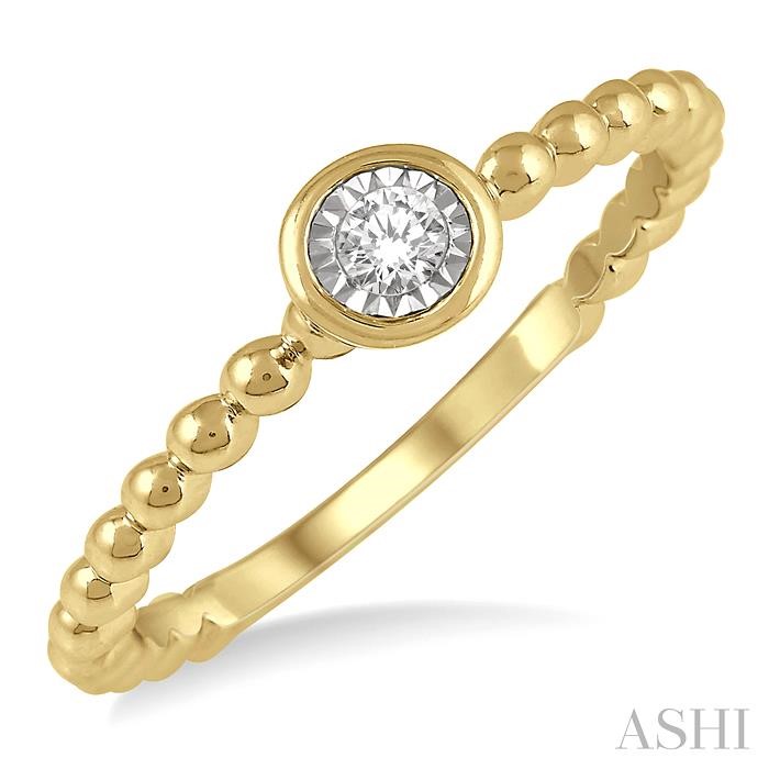 Stackable Round Shape Diamond Promise Ring