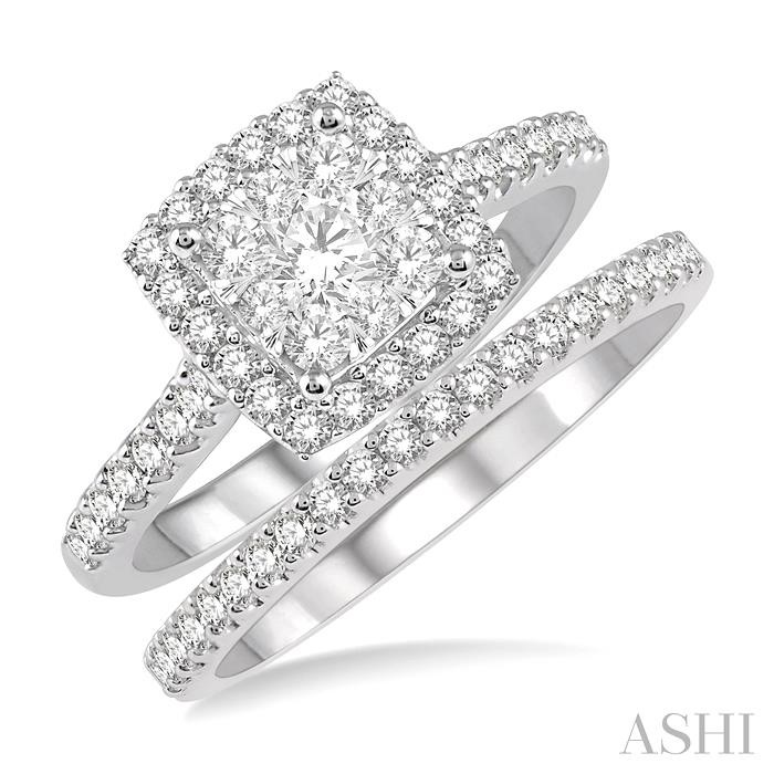 HALO LOVEBRIGHT DIAMOND WEDDING SET