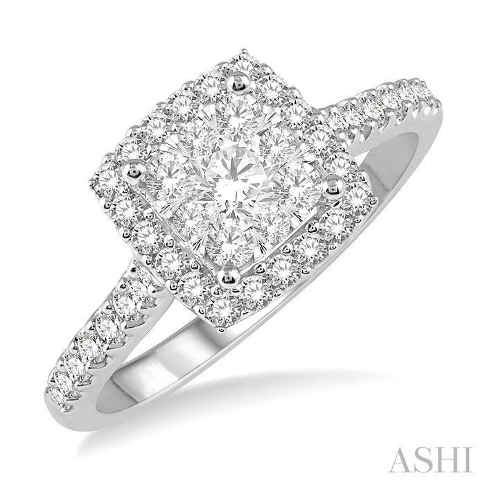 HALO LOVEBRIGHT ESSENTIAL DIAMOND ENGAGEMENT RING