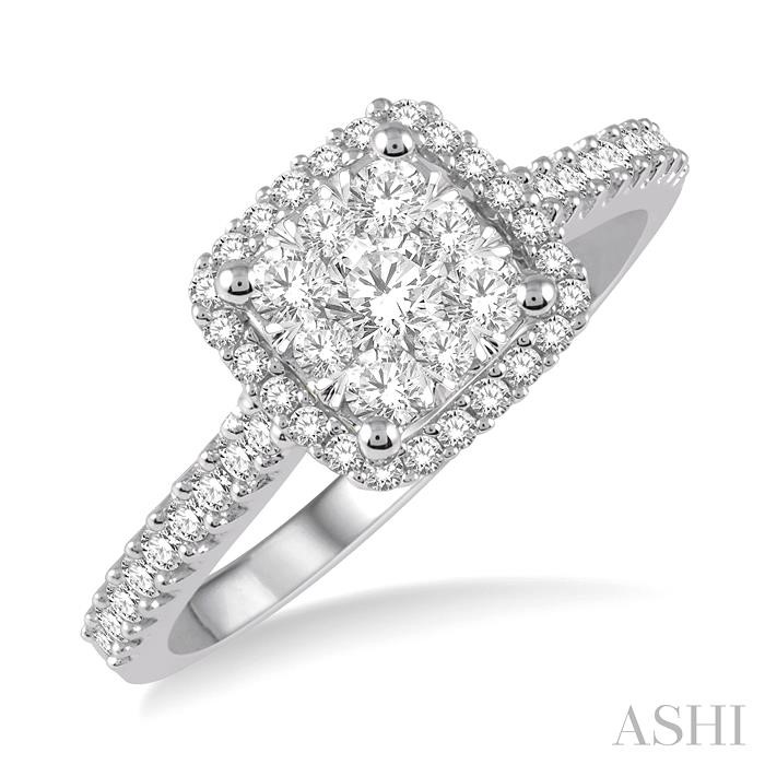 HALO LOVEBRIGHT ESSENTIAL DIAMOND ENGAGEMENT RING