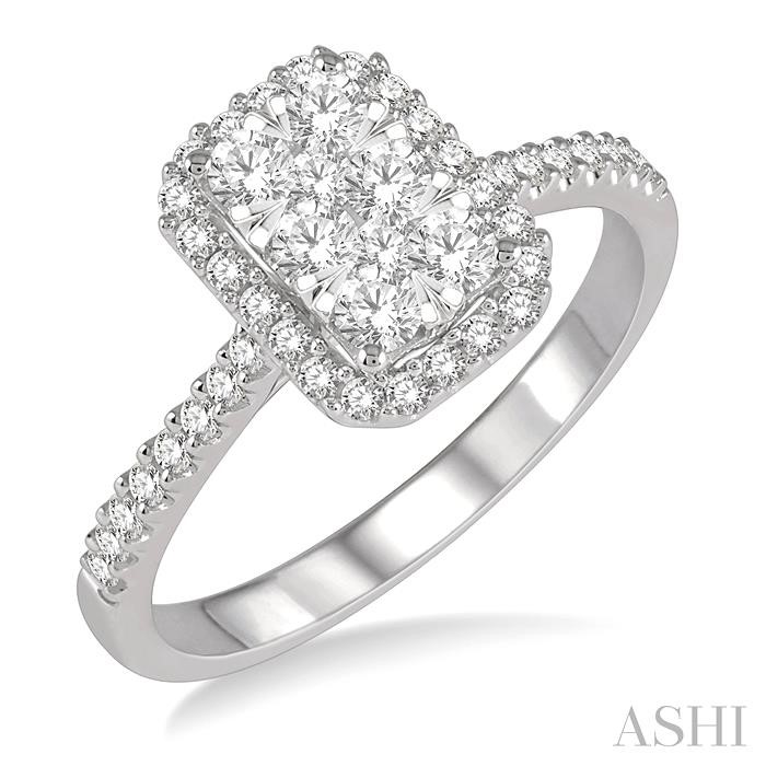 HALO LOVEBRIGHT ESSENTIAL DIAMOND ENGAGEMENT RING